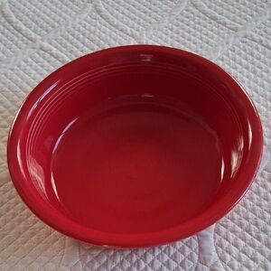 Scarlet Red Fiesta Ware Extra Large Serving Bowl 10.5" Across X 3" Deep